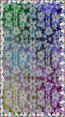 Raster - stok. Kusursuz bir arka plan modeli. Yapraklı çiçekler ve kır çiçekli papatya çayı..