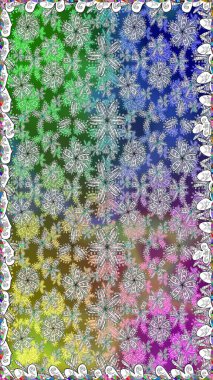 Çiçeksiz desenlerin resmi. Tarafsız renklerde vadinin çiçekleri.