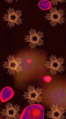 Renkli arka planda kar taneleri. Raster kar tanesi ikonu. Kar tanesi ikonu, izole edilmiş. Düz dizayn. Raster illüstrasyonu.