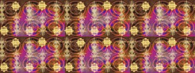 Snowflakes design. Retro style texture, winter elements. Trendy stylized snowflakes and elements memphis cards. Modern abstract design poster, cover, card design in brown, purple and pink colors.