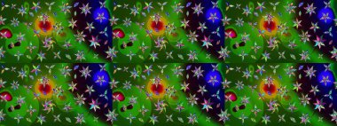 Scenic flower pattern on green and black colors. Floral composition, hand painted, delicate template. Top view, soft style. Stylish invitation for valentines day and greeting card concept.