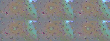 Suluboya çizim kalıbı. Çiçek izi. Suluboya tarzında gri ve bej renkte çiçekler.