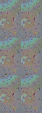 Çiçekli el çizimi çizimi deseni. Modern gelişim, gri ve nötr raster arka plan duvar kağıdı çizimi, klasik çizgi çizgisi, desenli desenli çiçekler, çiçekli süsler..