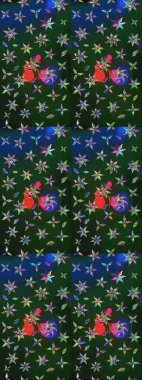 Raster illüstrasyonu. Robot resim. Küçük çiçekte sevimli çiçek deseni var..