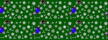 Sevgililer günü ve tebrik kartı konsepti için şık bir davetiye. Çiçek kompozisyonu, el boyası, hassas şablon. Üst manzara, yumuşak stil. Yeşil ve nötr renkler üzerine manzaralı çiçek deseni.