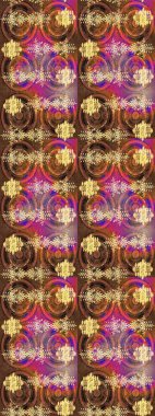 Kahverengi, mor ve pembe renklerde şirin soyut kar taneleri raster tasarımı. Düz kar karalama ikonları, yılbaşı afişi için kar taneleri silueti, kartlar. Yeni yıl kar tanesi.