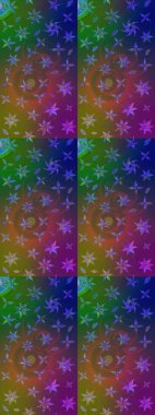 Renkli Bahar Teması eskiz kalıbı. Kahverengi ve yeşil renkli çiçekler. Düz Çiçek Elementleri Tasarım Raster illüstrasyonu. Çiçek eskiz kalıbı geçmişi.