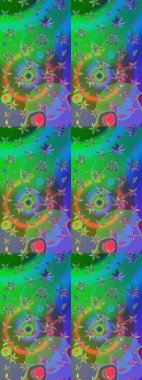 Organik elementler. Botanik çizim kalıbı. Suluboya etkisi. Raster deseni.