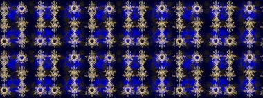 Sihirli siyah, mavi ve gri tatil soyut arka plan yıldız ve düşen kar taneleri. Noel siyahı, mavi ve gri. Raster illüstrasyonu.