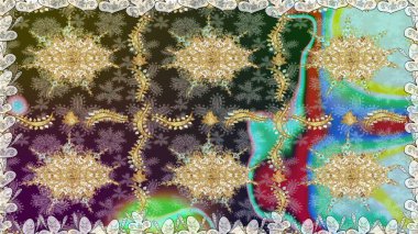 Kusursuz çiçek deseni. Tarafsız renklerde grafiksel modern kusursuz desen. Duvar kâğıdı barok, İspanyol kumaşı. Kusursuz raster arkaplanı.