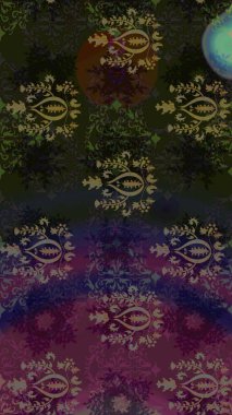 Raster illüstrasyonundaki çiçek desenli çizim. Suluboya tarzında gri renkte çiçekler.