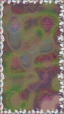 Hediye ambalaj kağıdı, tebrik kartları, posterler ve pankart tasarımı. Kahverengi renkli çiçekler. Raster düz çiçekleri pürüzsüz desen.