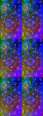 Çiçekli çiçek deseni, suluboya. Raster deseni. Süslü kumaş deseni.