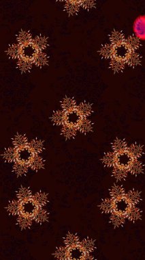 Siyah, kahverengi ve kırmızı kar tanelerinden izole edilmiş. Kar taneleri koleksiyonu. Raster illüstrasyonu. Güzel kış süsleri..