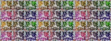 Botanik kusursuz desen. Suluboya etkisi. Organik elementler. Raster deseni.