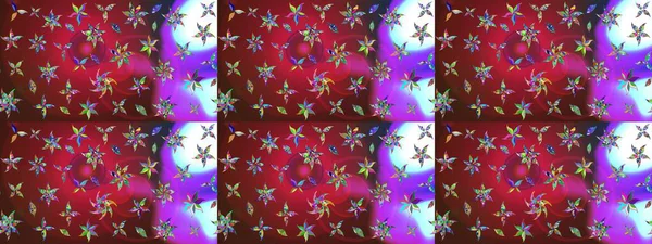 Raster deseni. Küçük çiçekte güzel bir çiçek deseni var. Çiçekli çiçek deseni, suluboya..