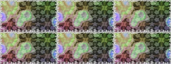 Raster illüstrasyonu. Gri ve nötr renklerde Asya tekstil tarzında. Kusursuz çiçek deseni.