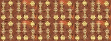 Raster illüstrasyonu. Sihirli kahverengi, sarı ve bej rengi tatil soyut arka plan, yıldız ve düşen kar taneleri. Noel kahverengisi, sarı ve bej.