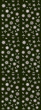 Raster çiçek izi. Klasik taslak çizimi. Çiçek grisi ve nötr çizim deseni.