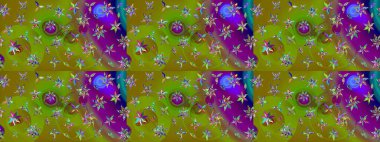 Raster illüstrasyonu. Küçük çaplı çiçeklerdeki basit şirin desenler. Tekstil veya kitap kapakları, imalat, duvar kağıtları, baskı, hediye paketi ve yapıştırma kitabı için çiçek eskiz geçmişi.