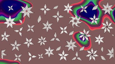 Moda baskısı. Suluboya çizim kalıbı. Çiçeğin suluboya çizimlerinin mükemmel deseni. Dekorasyon ve tasarım için güzel bir desen. Eski.