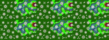 Simple cute pattern in small-scale flowers. Raster illustration. Floral sketch background for textile or book covers, manufacturing, wallpapers, print, gift wrap and scrapbooking.