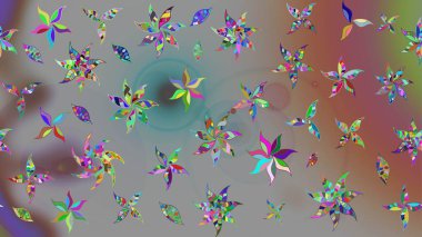 Eskiz modeli etnik tasarım. Yatak çarşafları, ceket, paket tasarımı, kumaş ve moda kavramları için tekstil baskısı. Çiçekleri, deniz kabukları, mandalaları ve suluboya efektleri olan deniz altyapısı.