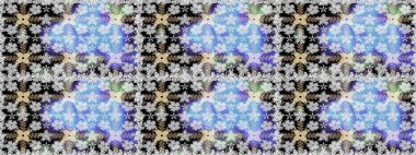 Gri renklerde. Raster illüstrasyonu. Gri renkli gri papatya deseni.