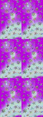 Taslak dekoratif arka plan, çiçek mandala. Çiçek. Menekşe ve nötr renklerde. Raster illüstrasyonu.