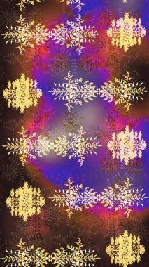 Kar tanesi arka plan. Raster Noel renkli arka plan ile düşen kar tanesi. Raster illüstrasyon.