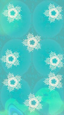 Sevgililer günü ve tebrik kartı konsepti için şık bir davetiye. Manzaralı çiçek deseni. Üst manzara, yumuşak nötr, yeşil ve mavi renkli. Çiçek kompozisyonu, el boyası, hassas şablon..