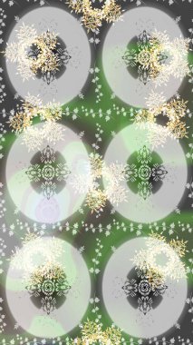 Güzel dekorasyon. Kışın sembolü. Gri, nötr ve yeşil renklerde suluboya kar taneleri. İllüstrasyon kar tanesi.