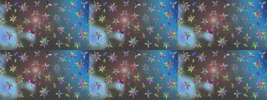 Çiçekli çiçek deseni, suluboya. Raster deseni. Küçük çiçekte güzel bir çiçek deseni..