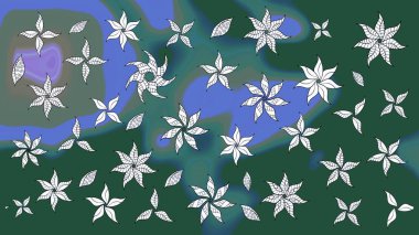 Raster deseni. Süslü kumaş deseni. Çiçekli çiçek deseni, suluboya..