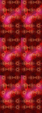 Arabesk ile klasik model. Arabesk ve çiçekli doğu raster desenleri. Geleneksel klasik süs.