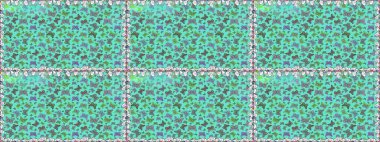 Mavi ve yeşil kelebekler. Egzotik hayvanlar. Kumaş, kağıt, ambalaj kâğıdı ve duvar kağıdı tasarımı için harika bir arka plan. Raster illüstrasyonu. Kusursuz..