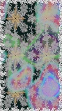 Kusursuz dekoratif arka plan, çiçek mandala. Raster illüstrasyonu. Çiçek. Gri ve nötr renklerde.