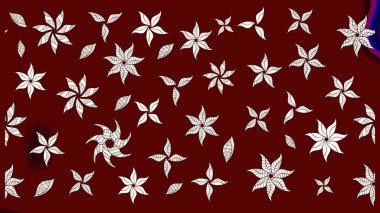 Colour Spring Theme sketch pattern Background. Elegant Flowers Bouquet Watercolor on a red and neutral colors. Flat Flower Elements Design. Raster illustration.