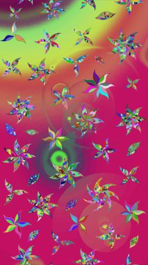 Güzel kumaş deseni. Raster suluboya çiçek deseni, narin çiçekler, mor ve pembe çiçekler, tebrik kartı şablonu..