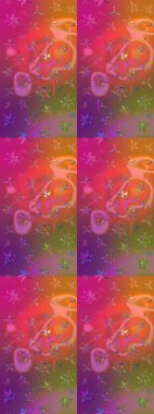 Karalama elementleri. Çizim çiçek deseni duvar kağıdı, web sitesi arka planı, ambalaj kağıdı, davetiye, broşür, afiş veya web sitesi için kullanılabilir. El çizimi Raster illüstrasyonu.