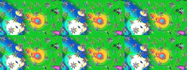 Davetiye ve kartpostal tasarımı için dekoratif çiçek unsurları. Yapraklı çizim şekli. Tekstil için figür. Poster ya da kapak için arka plan. Sevimli zarif çiçekler Raster illüstrasyonu.