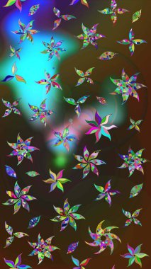 Kahverengi ve gri renklerde. Raster illüstrasyonu. Anti-stres için Raster soyut şablon sayfası.