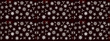 Taslak dekoratif arka plan, çiçek mandala. Raster illüstrasyonu. Çiçek. Siyah ve nötr renklerde.