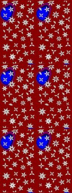 Renkli Bahar Teması eskiz kalıbı. Düz Çiçek Elementleri Tasarımı. Kırmızı ve nötr renklerde çiçekler. Sevimli çiçek raster deseni.