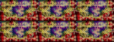 Renkli elementlerle Raster ilginç desen.