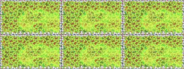 Raster illüstrasyonu. Yeşil renklerin çizimi. Kusursuz bir geçmişi var. Soyut renkli güzel kelebek.