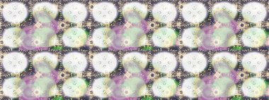 Tarafsız, gri ve bej renklerde suluboya kar taneleri. Kışın sembolü. Güzel dekorasyon. Raster çizimi kar taneleri.