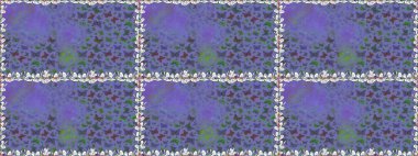 Pictures in violet and blue colors. Beautiful butterfly raster pattern illustration design. Seamless. Cute background for wrappers and wallpaper, design of fabric, paper.