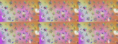 Kabile sanatı boho baskısı, klasik çiçek arkaplanı. Soyut etnik raster çizim kalıbı. Arkaplan dokusu, duvar kağıdı, çiçek teması nötr ve pembe renklerde.