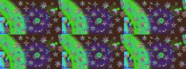 Raster Hip kumaş deseni. Eskiz Vintage Çiçek Deseni.